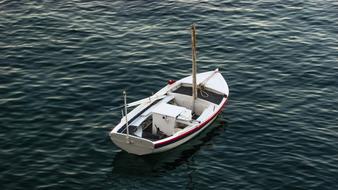 floating ship in the lake
