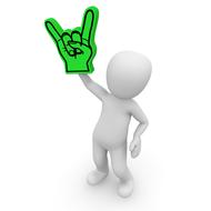 fan foam hand characters finger