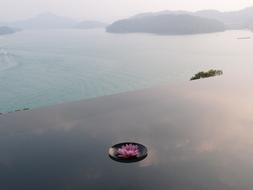 landscape of Sun Moon Lake Reflection Pond