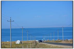 beautiful skyline with the sea
