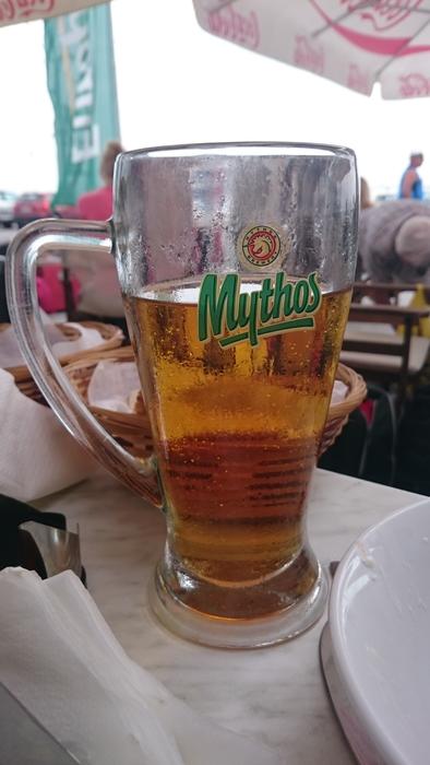 cold glass of beer on the table