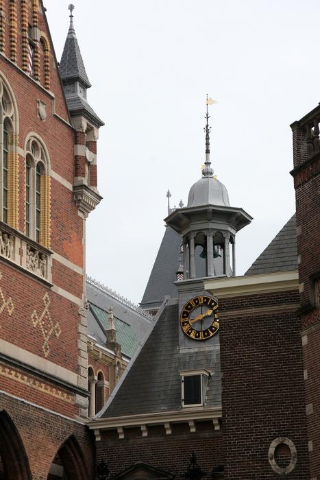 High beautiful houses in amsterdam