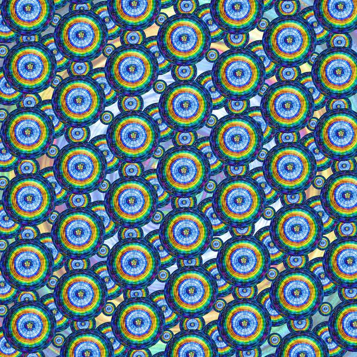 circles psychedelic decoration