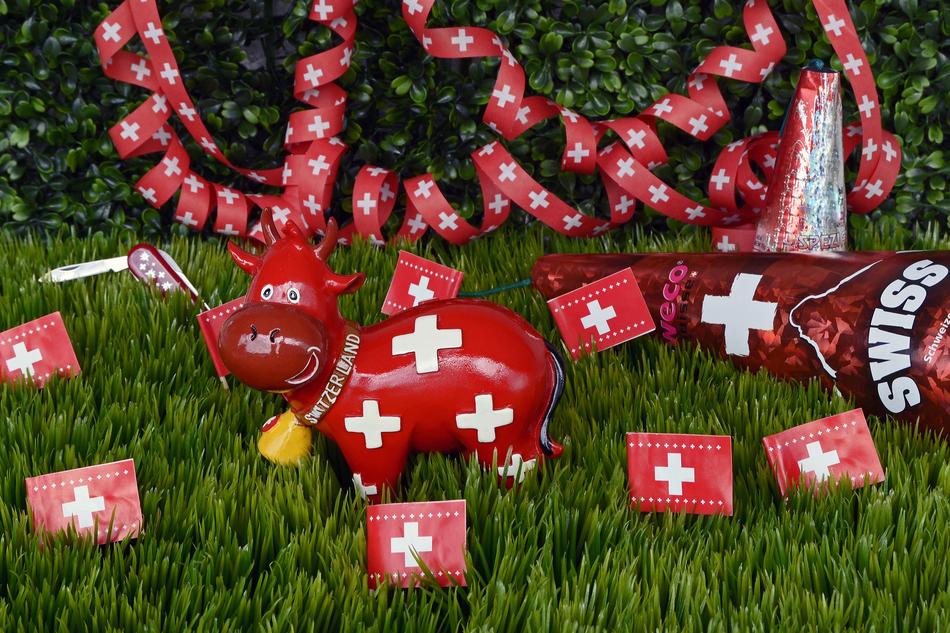 holiday souvenirs with flags