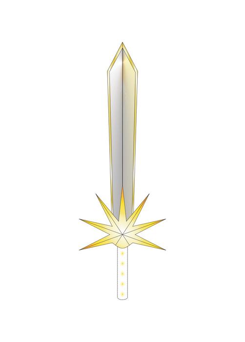 sword with a star on its hilt