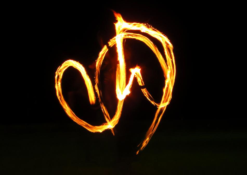Fire Poi In the dark