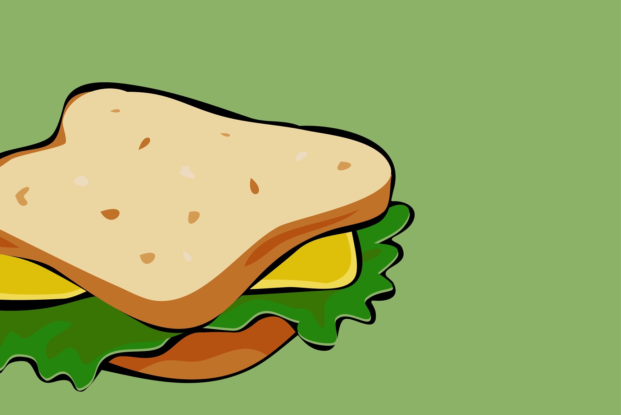 Бутерброд с сыром рисунок