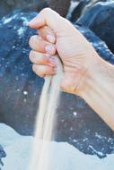 Sand Falling Hand