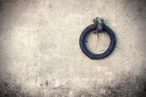 iron ring chained to the wall
