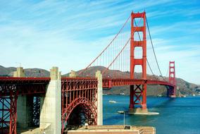 long big bridge over the river
