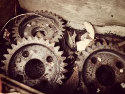 Gears Old Stuff Junk Rusty
