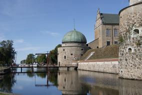 beautiful castle with domes