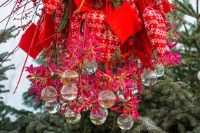 Christmas red decorations