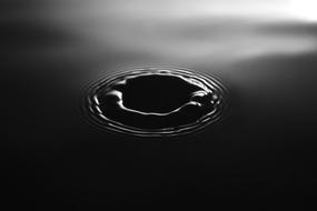 drop in the water
