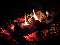 Evening Ash Fire