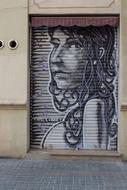 A beautiful drawing on a building