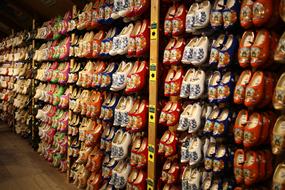 sale of colorful shoes