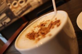 milk hot coffee