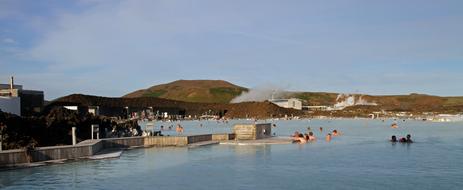 view of the blue lagoon