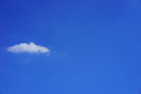 lonely cloud in the clear sky