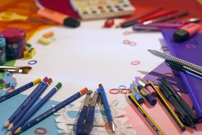 Colorful School Supplies for Painting