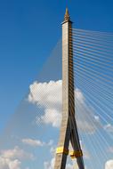 Bridge Piers Sky Clouds