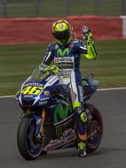 man on a motorcycle in a race