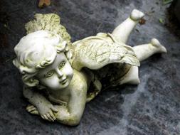 old angel sculpture
