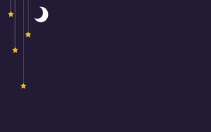 night starry sky moon navy blue