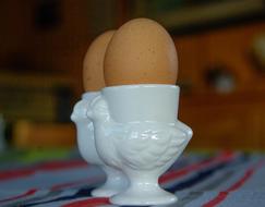Eggs in a cute coaster