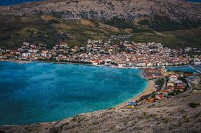 beautiful village near the lake