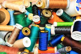 tangled sewing threads