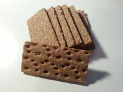 Crispbread, scandinavian Rye Bread, macro