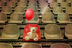 grandstand stadium teddy bear seats