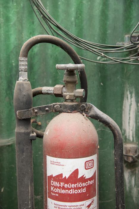 Fire Extinguisher Red Old