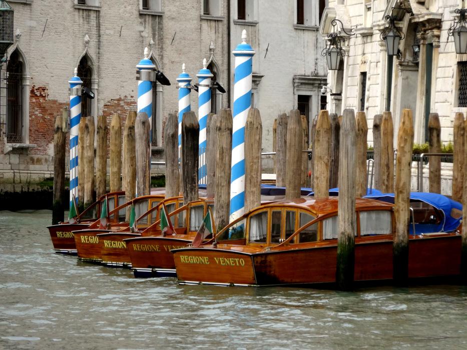 boats on the water canals of venice