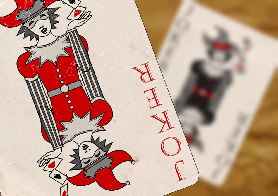 playing cards with a joker