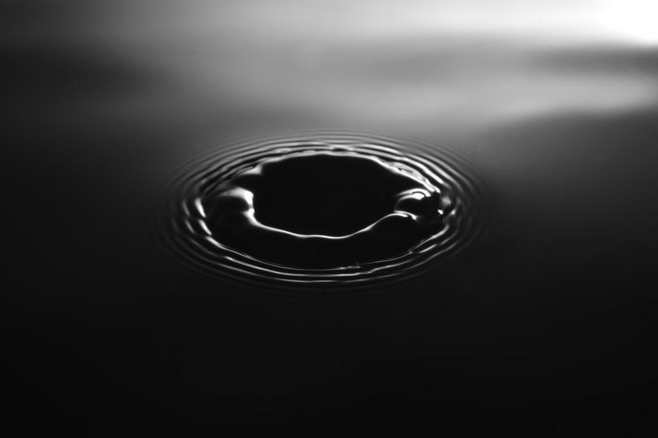 drop in the water