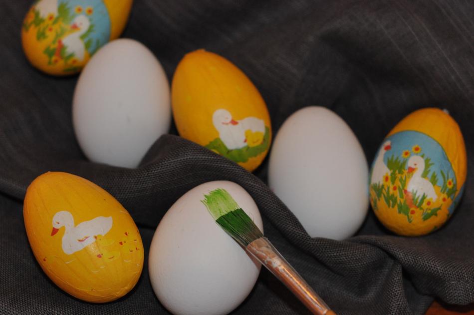 Decorated eggs for the holiday
