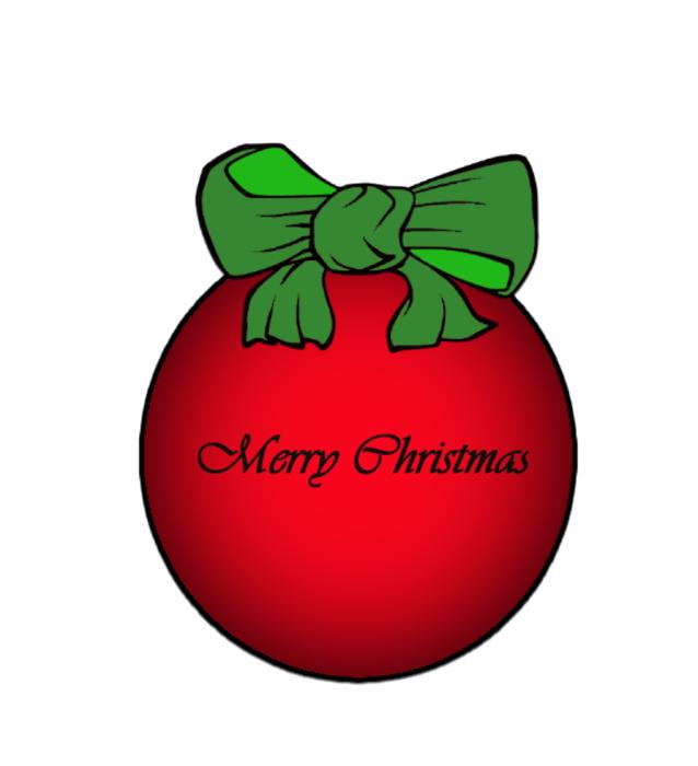 Christmas ball with a signature
