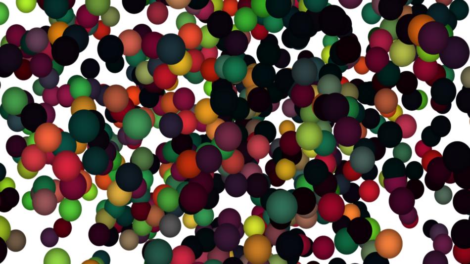 ball 3d multicolor reflection