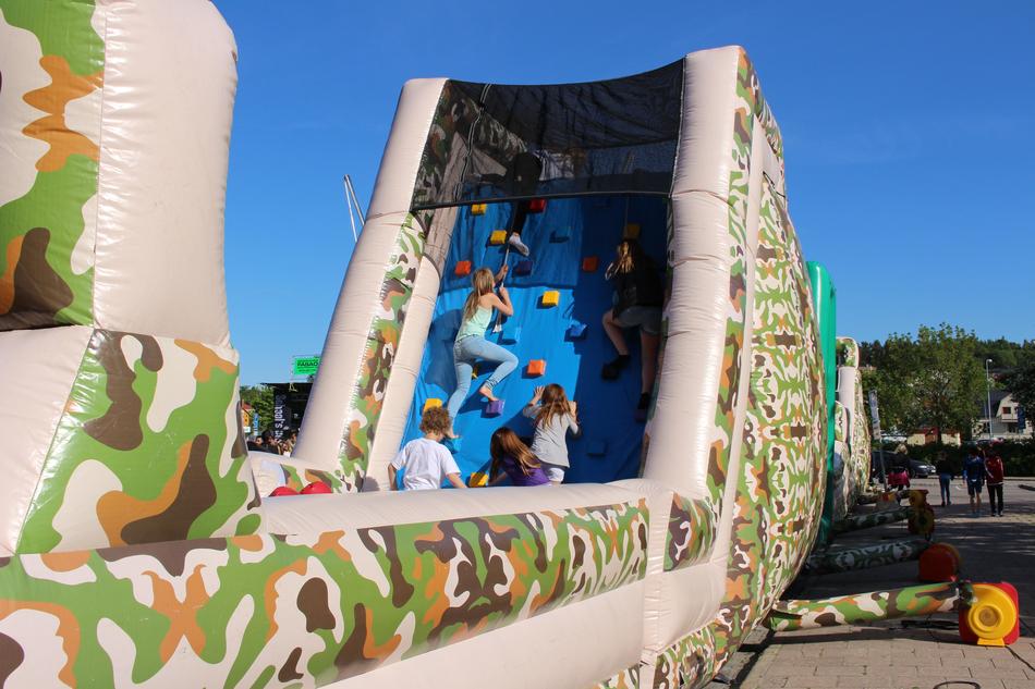Fun trampolines with kids