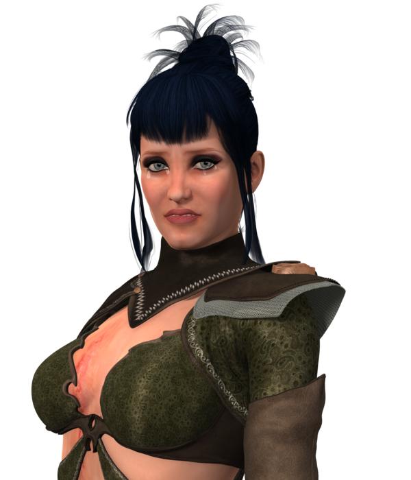 woman warrior wounded amazone