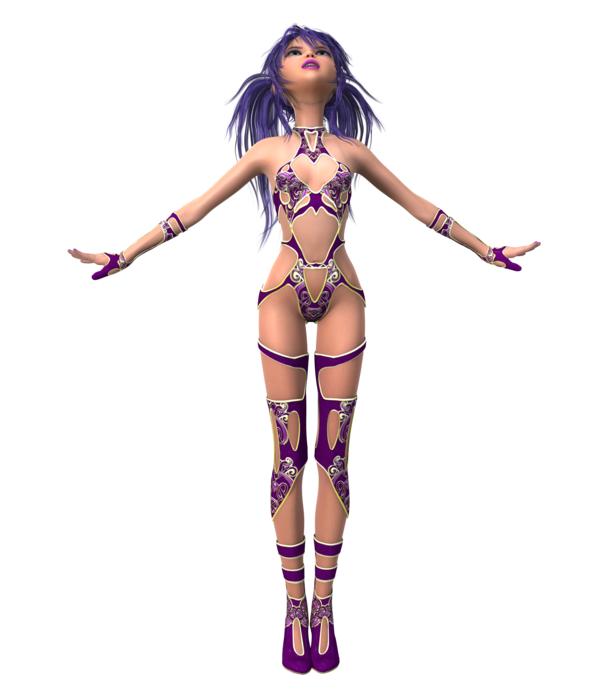 toon female clothing sexy woman