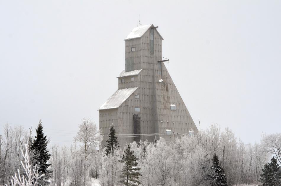 Mine Head Frame Winter