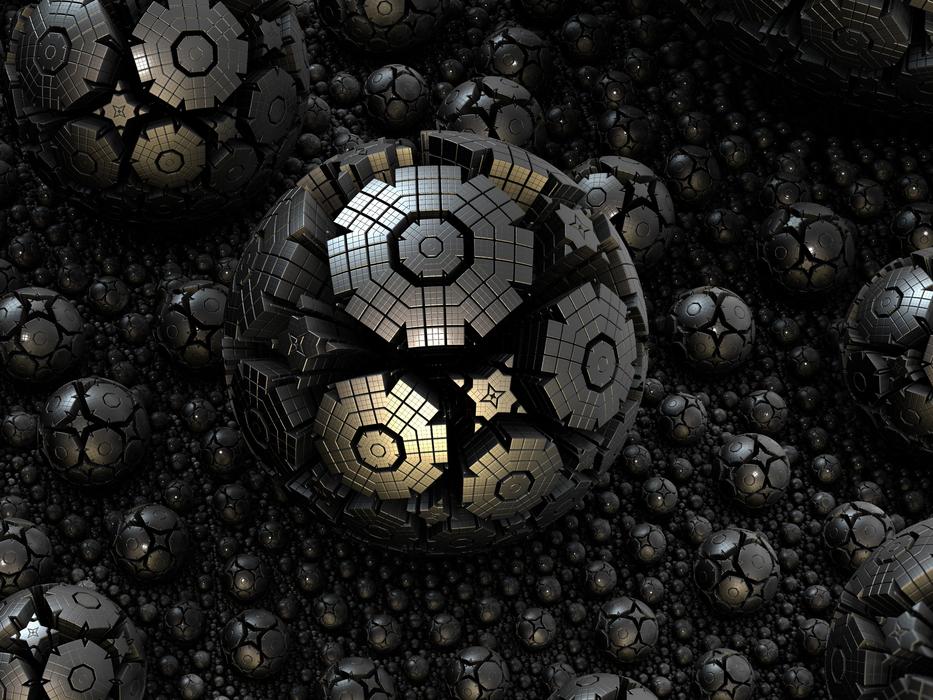 fractal sphere steel 3d structures