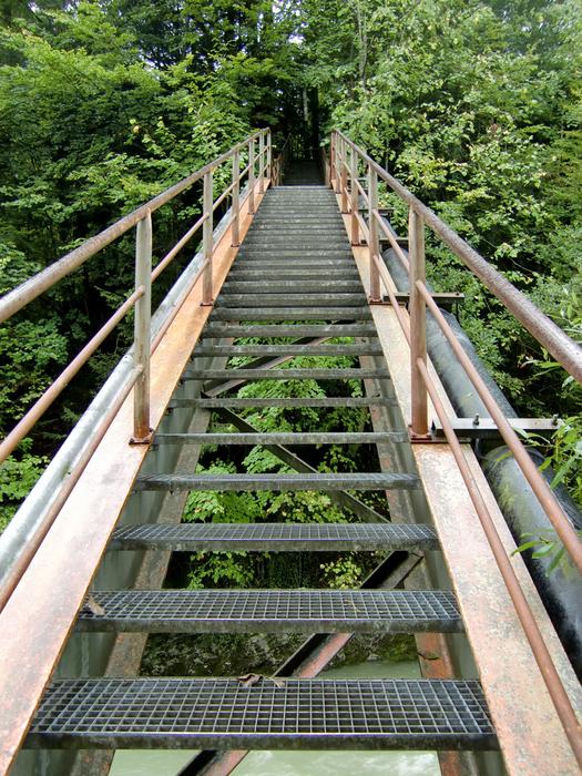 high staircase up