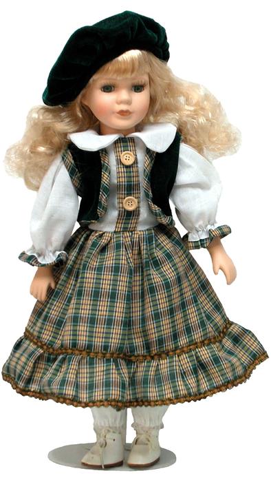 Cute doll in a green dress