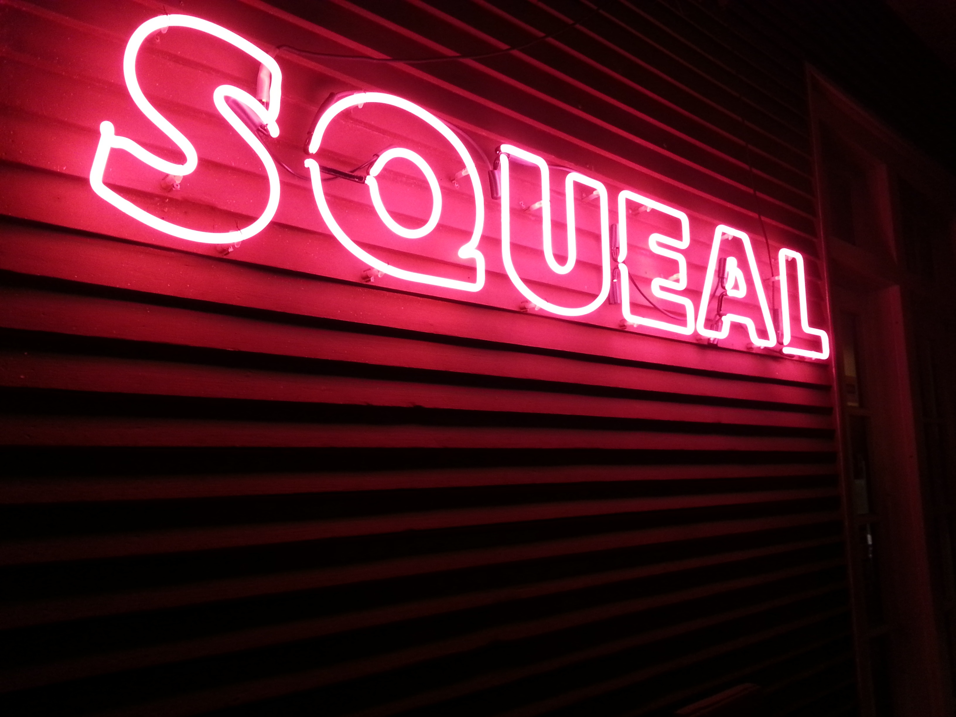Sign Neon Squeal Free Image Download