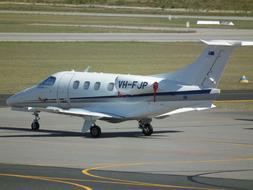 Executive Embraer aircraft Emb-500 on land